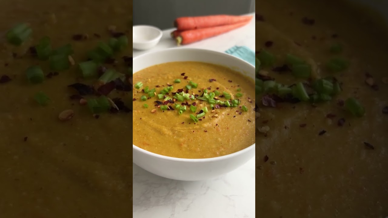 Curried Carrot Ginger Lentil Soup