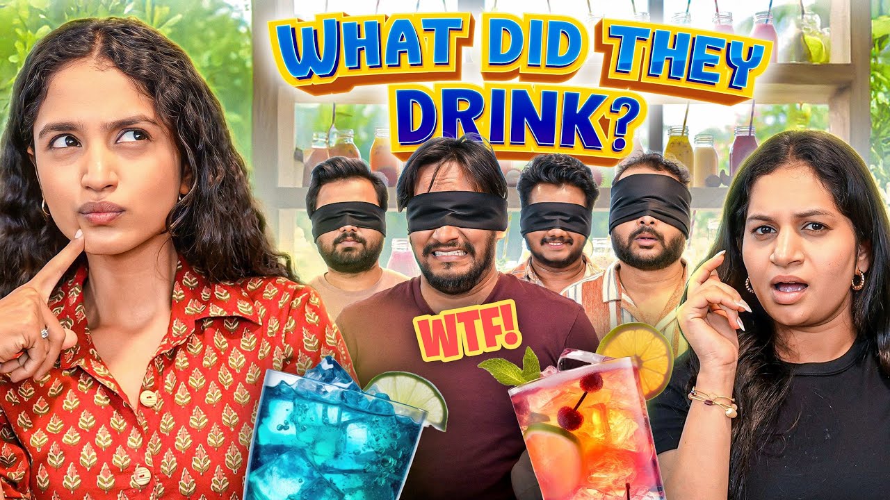 Guessing Viral Juice Recipes While Blindfolded⚡| Mad for Fun