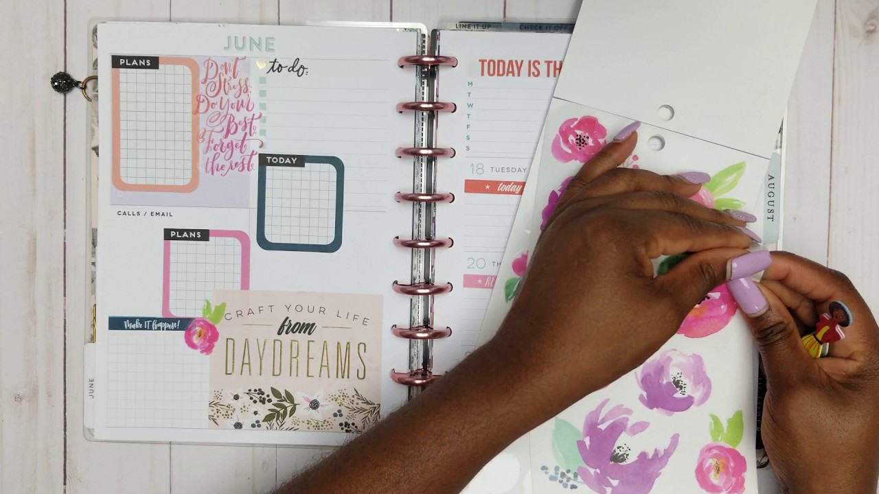 Mom And A Girl With Plans - Plan With Me - Happy Planner Dashboard Layout
