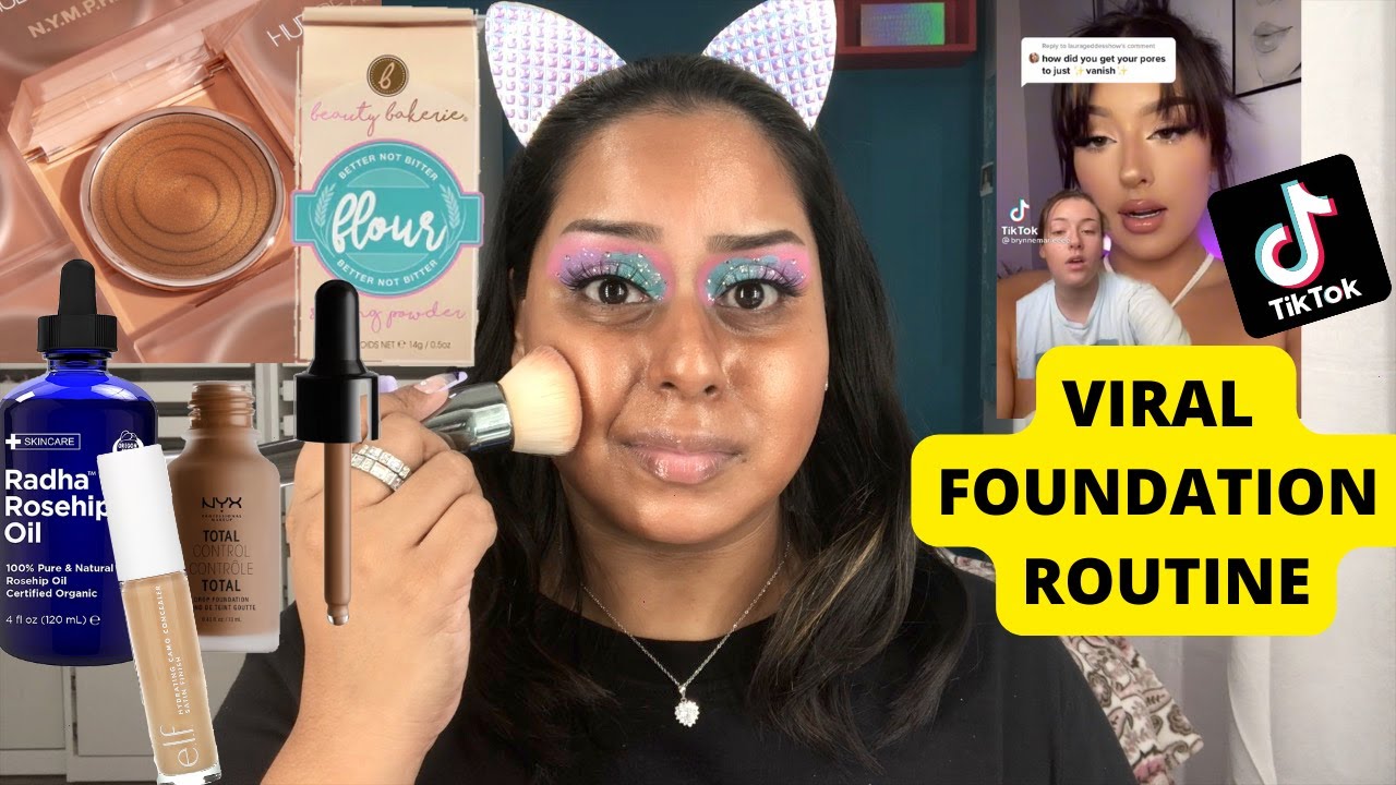 TRYING A VIRAL TIKTOK FOUNDATION TECHNIQUE