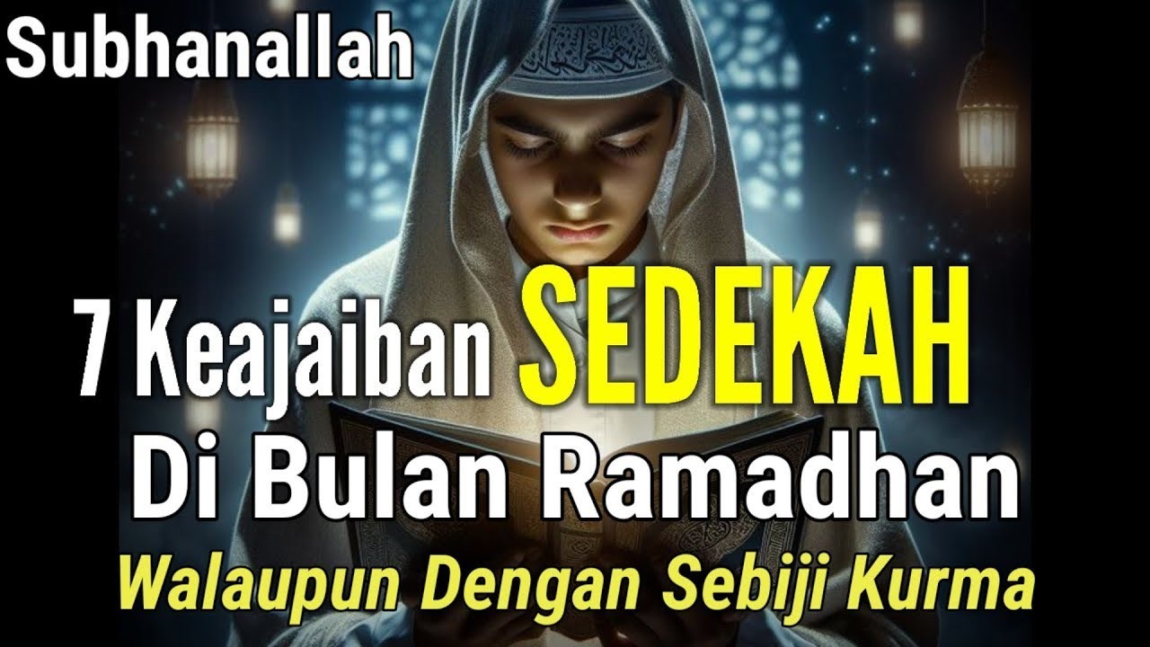 7 KEISTIMEWAAN SEDEKAH DI BULAN RAMADHAN | BERUNTUNGLAH ORANG YANG SUKA BERSEDEKAH KHUSUS RAMADHAN