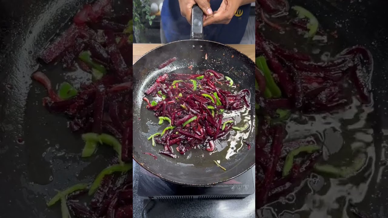 Ethiopian Vegan Food Episode 6 Stir Fry Beetroot የቀይስር ጥብስ Stir Fry Beetroot