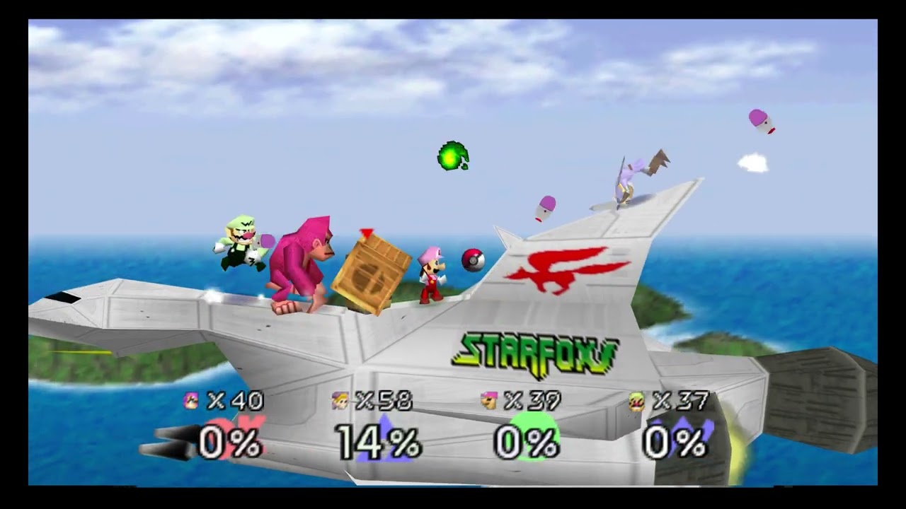 SMASH REMIX v1.1.1 - Corneria 99-Stocks with Funny Matrix Mode [Cheat]
