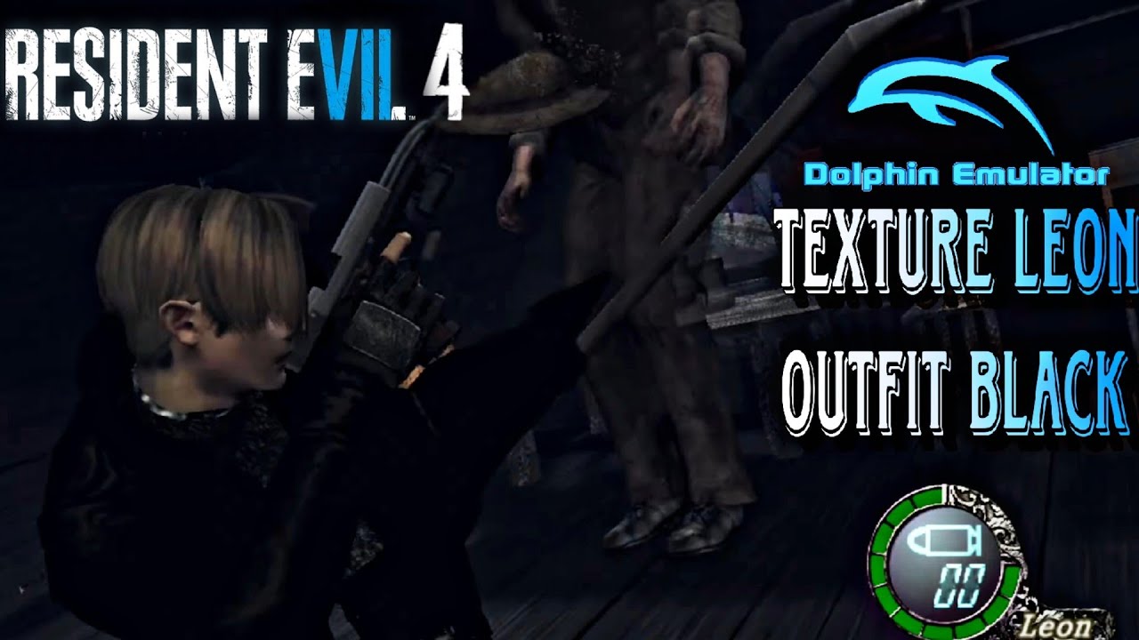 Skin Leon Black Re4 Wii Edition - Dolphin Emulator Android