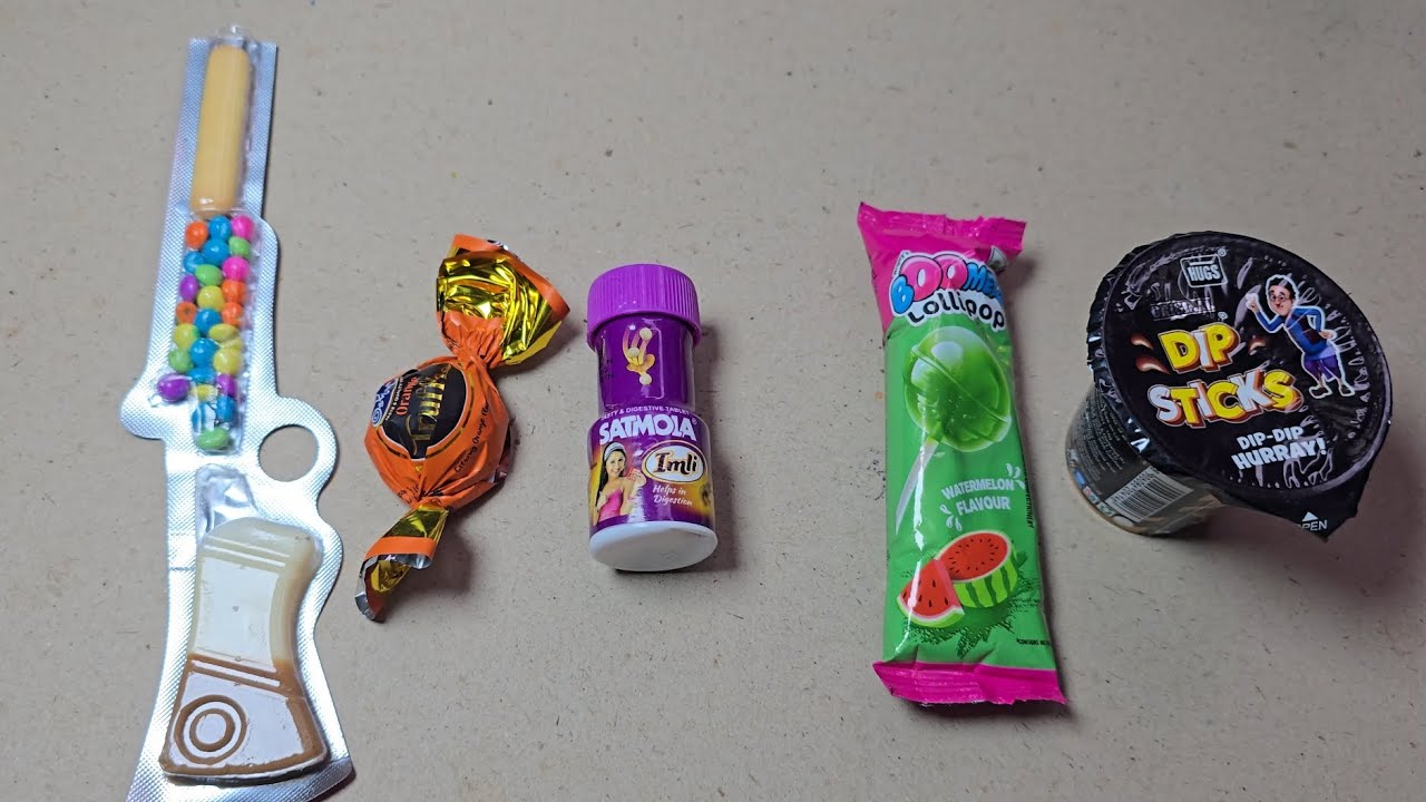 ASMR Most Popular Candies / Lots of Colorful Rainbow Lollipop Candy / Unpacking & Eating Chocolate