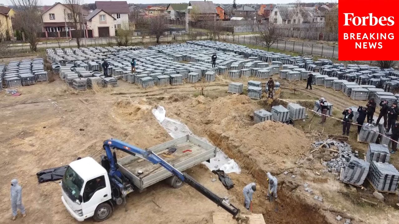 GRAPHIC WARNING: Bodies Of Civilians Found In 2nd Mass Grave In Bucha, Ukraine