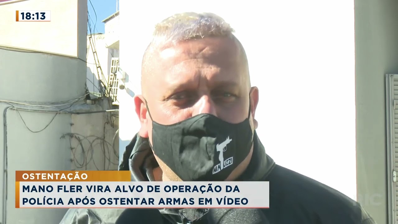 Após exibir armas, rapper Mano Fler é alvo de operação da Polícia Civil