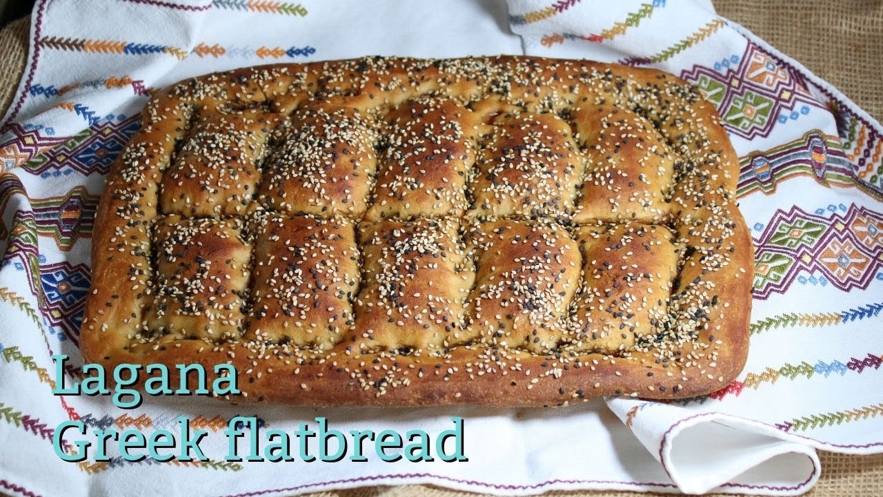 Easy and fluffy lagana ‘λαγάνα’that everyone can do 🤍💙😍🪁 | Greek flatbread