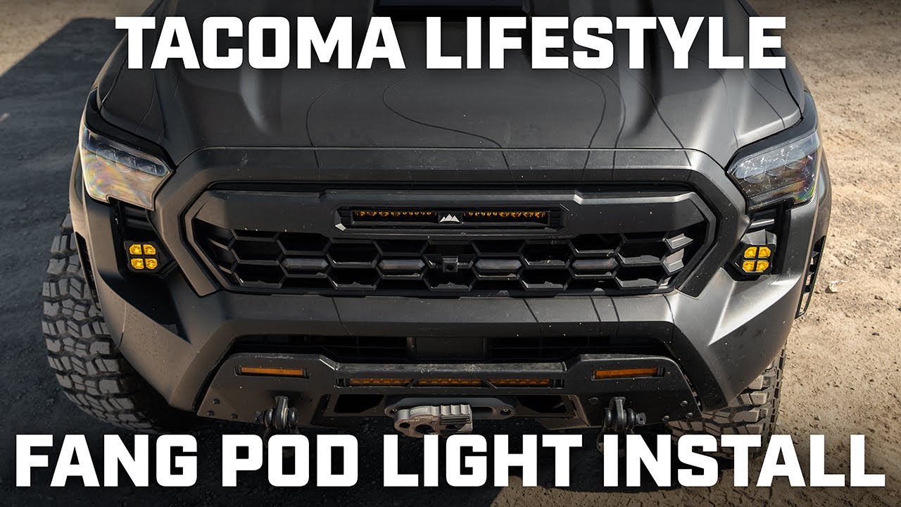 4th Gen Tacoma Fang Pod Light Install & Showcase // Step-by-Step Guide