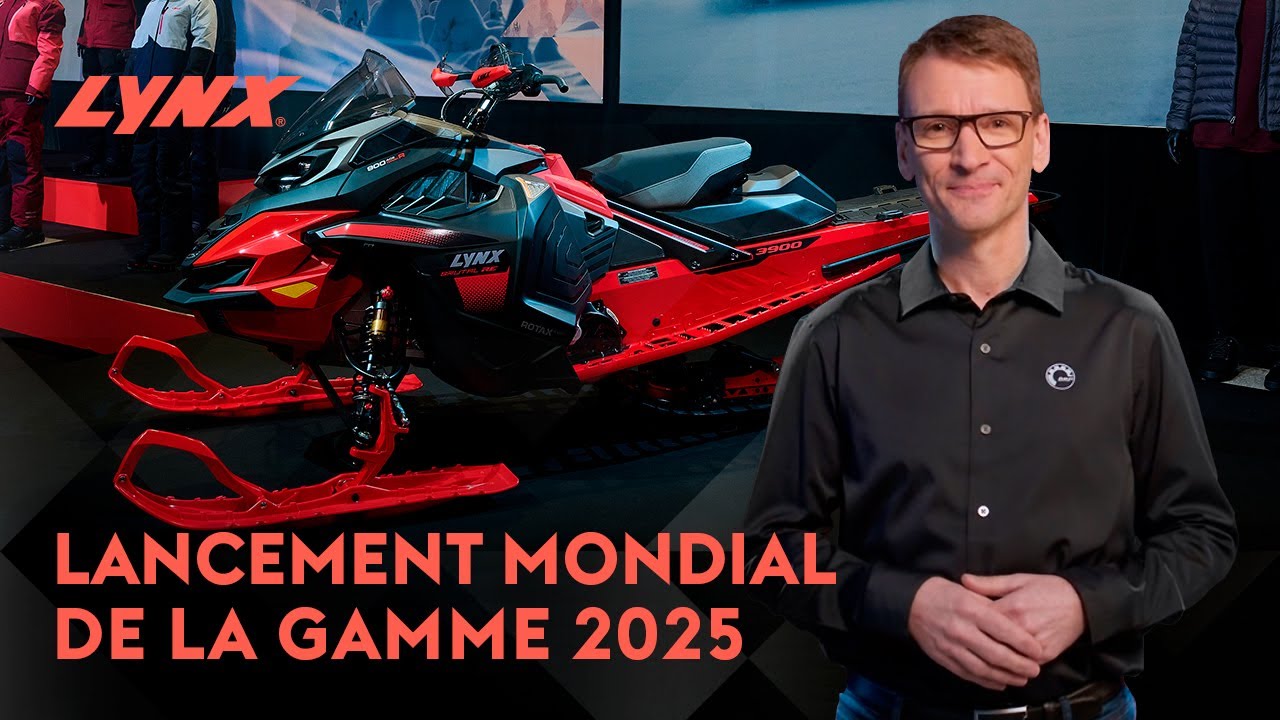 Lancement mondial des motoneiges Lynx 2025