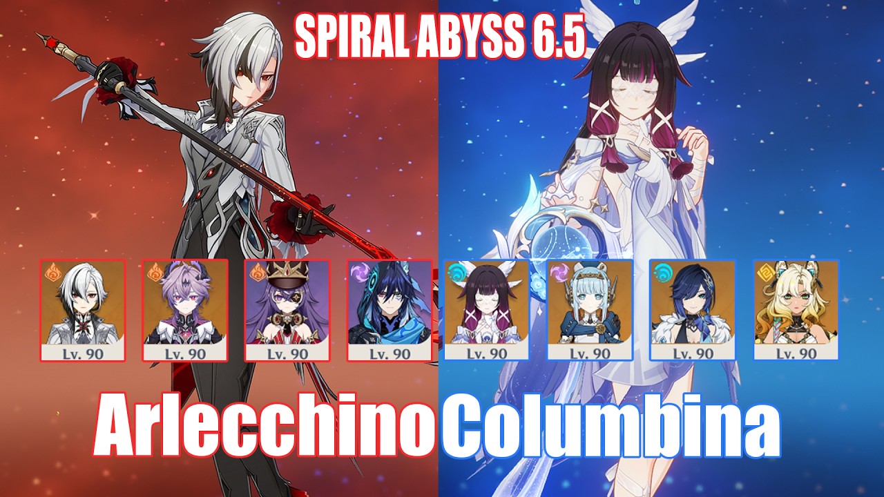 C0 Arlecchino & C0 Columbina | Spiral Abyss 6.5 | Genshin Impact