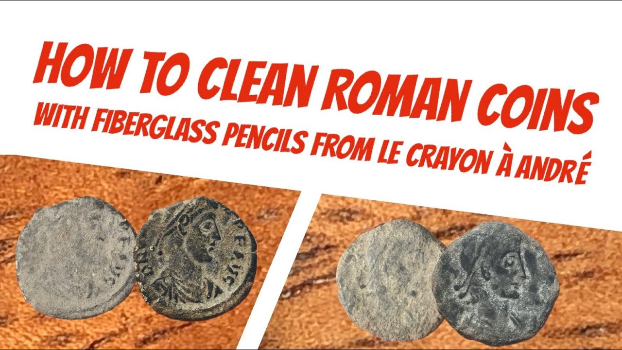 How to Clean Roman Coins with Fiberglass Pencils!