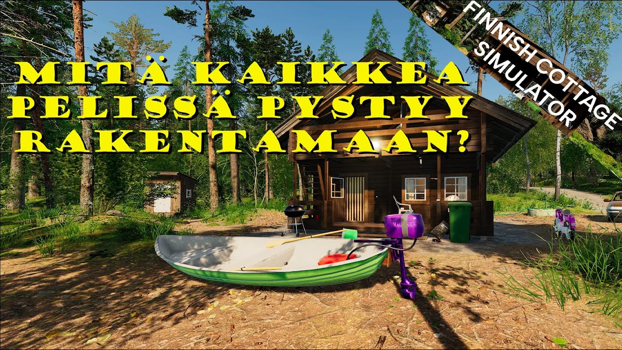 MITÄ KAIKKEA PYSTYY RAKENTAMAAN? | Finnish Cottage Simulator #27