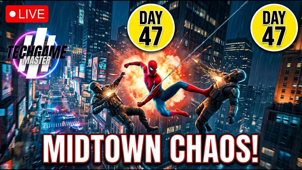Day 47: MIDTOWN IS OUT OF CONTROL! 🤯 District Cleanup Begins | Spider-Man 2 PC