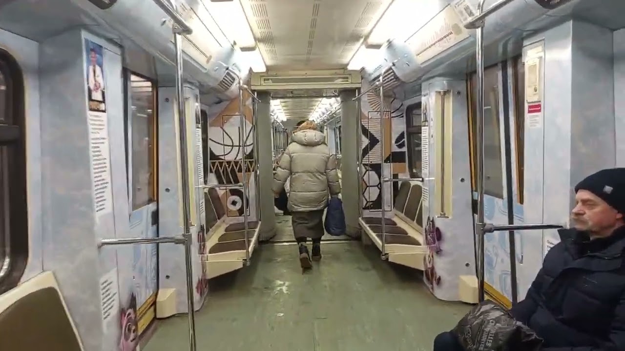 Поездка на Именном поезде Русич Матч10 по маршруту Бульвар Рокоссовского-Саларьево 07.01 2026