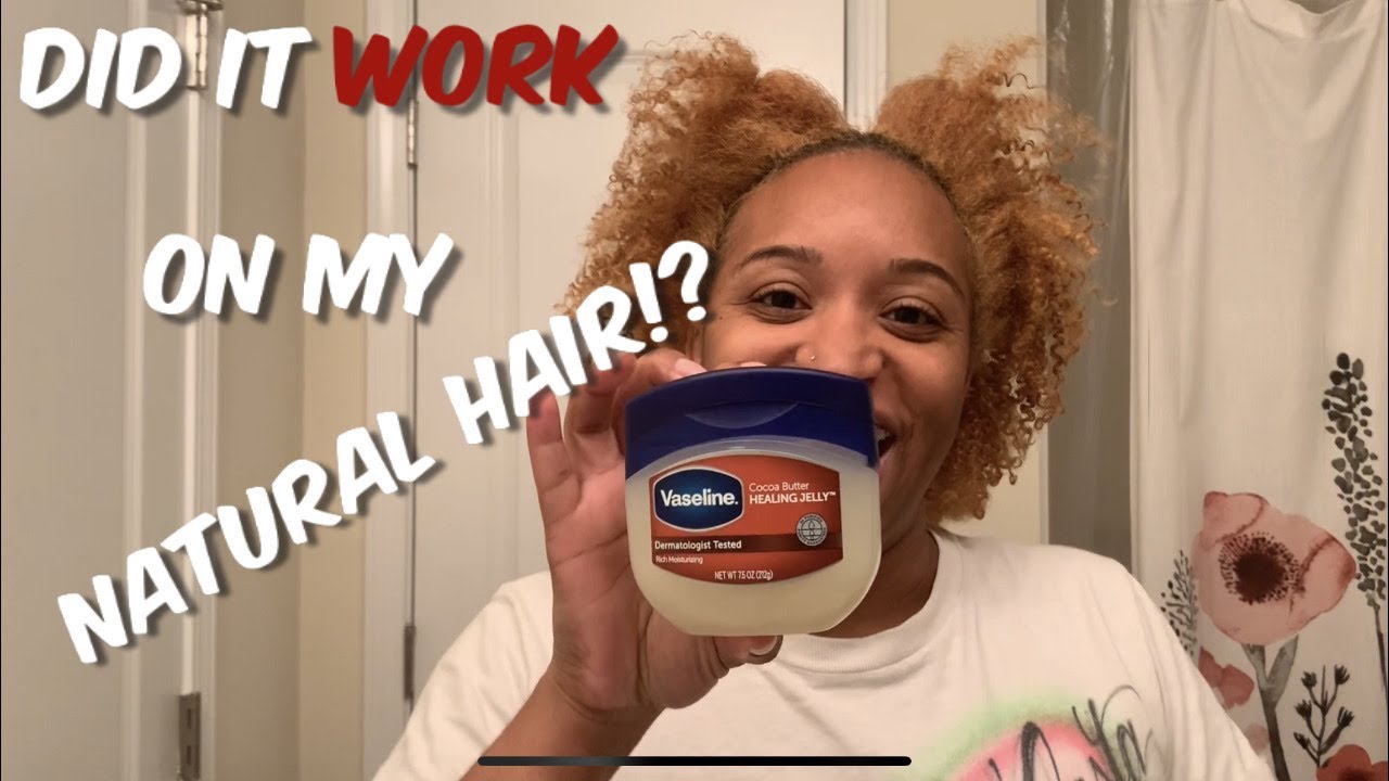 TWIST OUT WITH VASELINE AND WATER | NATURAL HAIR STYLES | TYPE 4 HAIR