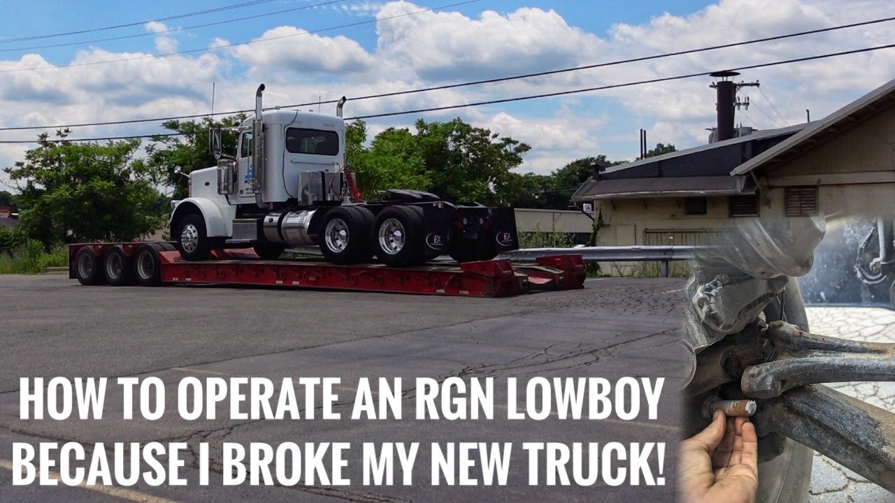 How to Operate A Lowboy 