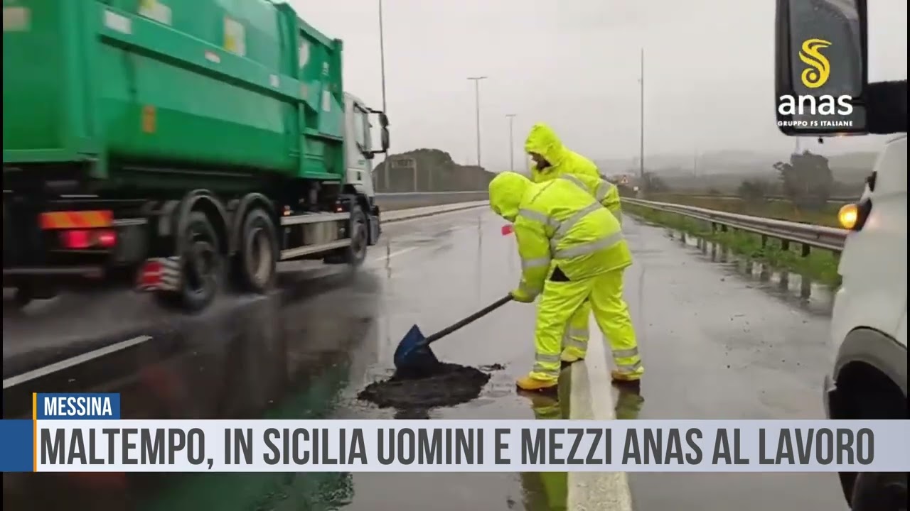 Messina: Maltempo, in Sicilia uomini e mezzi Anas al lavoro