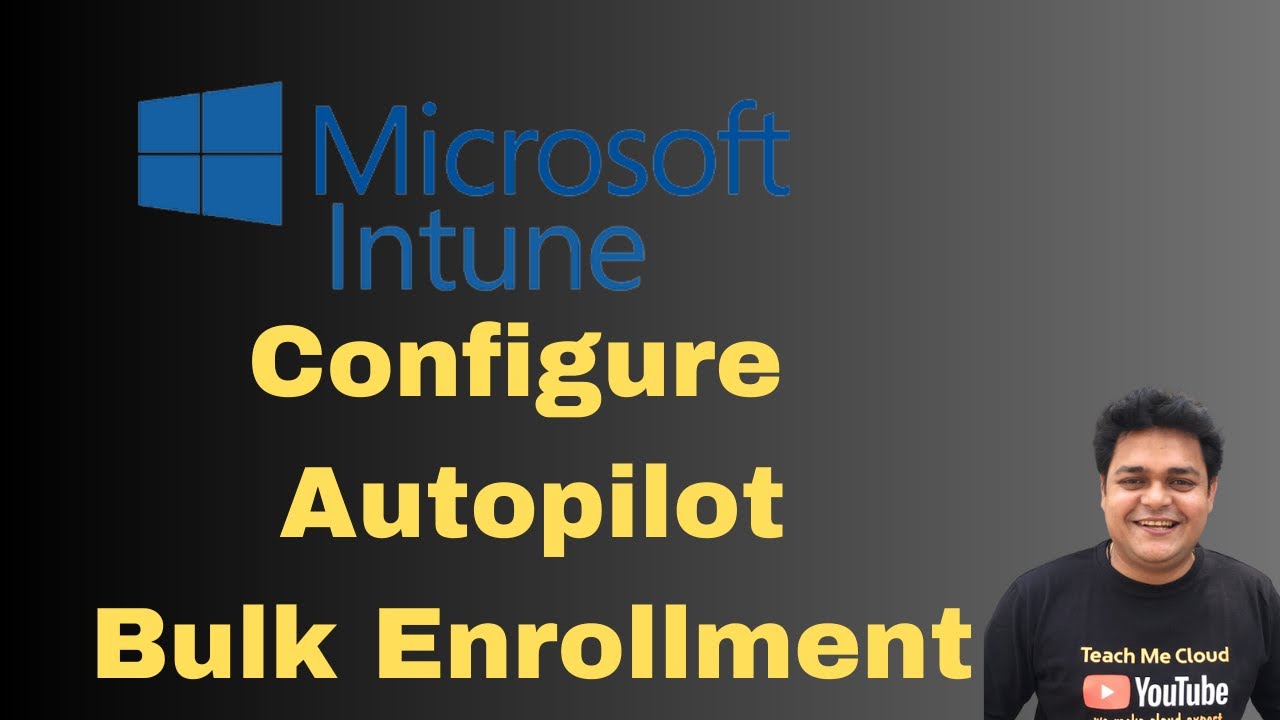 Microsoft Intune Configure Autopilot to enroll bulk devices ! Concept of Autopilot in Intune !