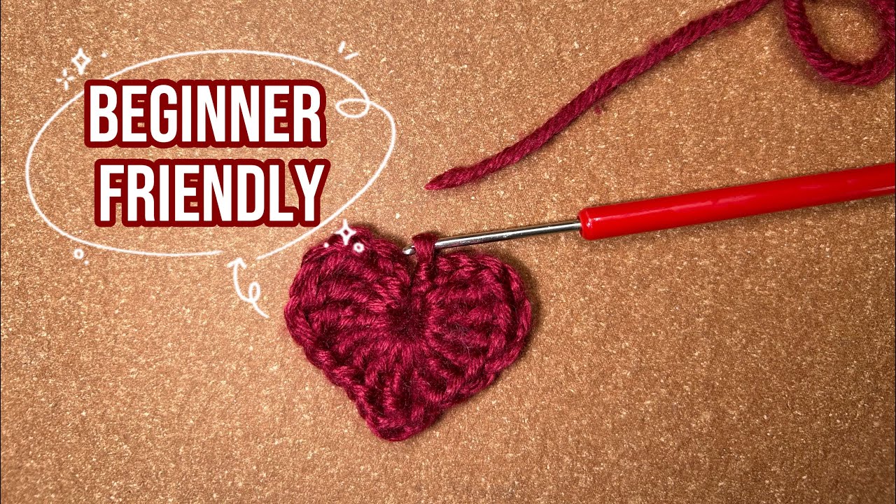 Easy Crochet Heart | Step by Step Tutorial 