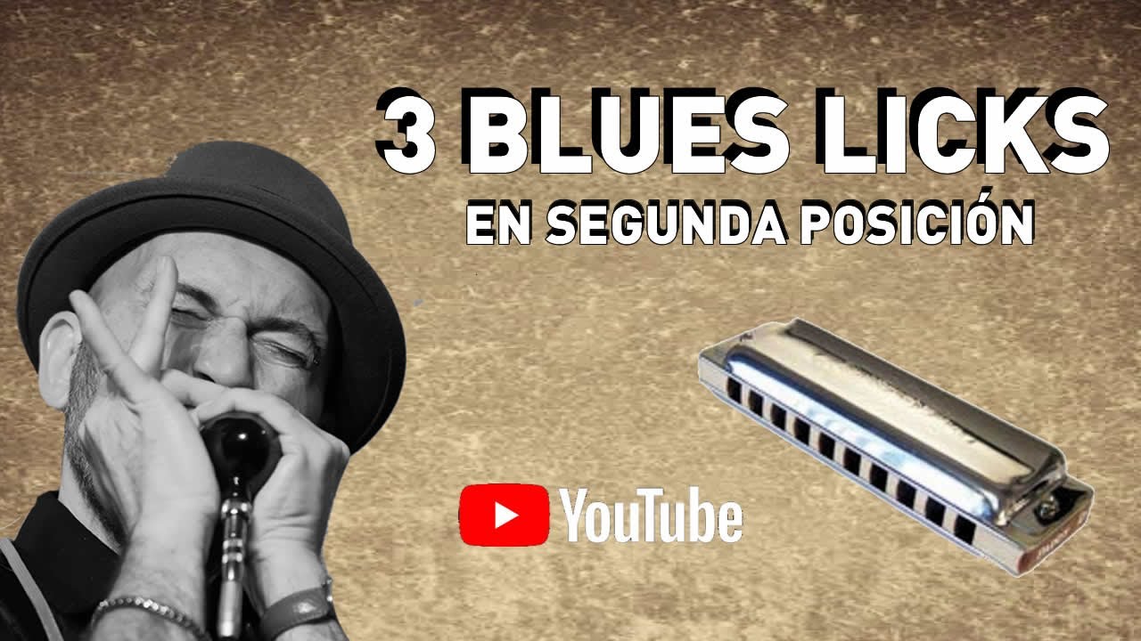 Como tocar 3 Blues Licks con armónica en C
