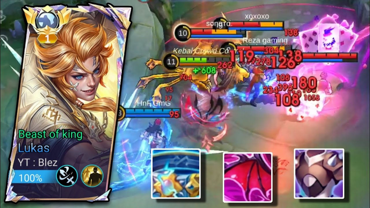 LUKAS ROAMER NEW META!? BEST REKOMEN BUILD & EMBLEM LUKAS TANK (Must Try) - MLBB