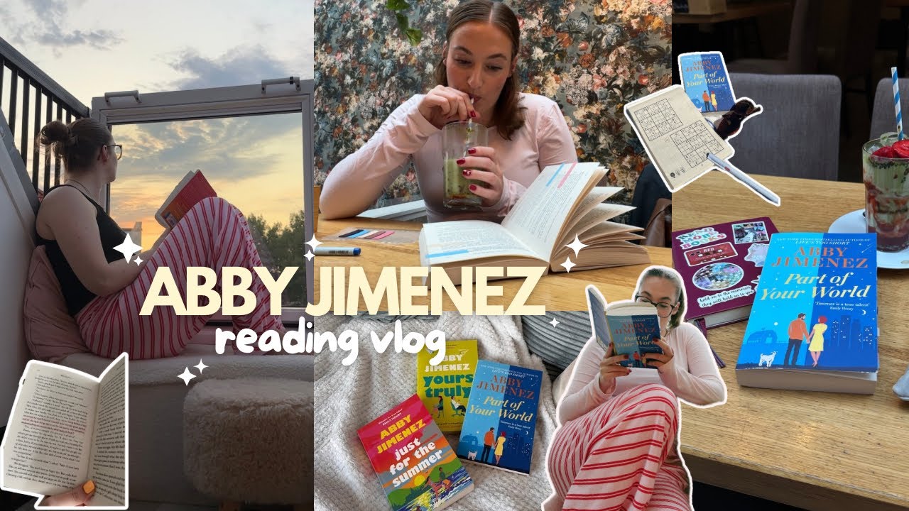 der ultimative abby jimenez reading vlog 💕 (bookclub book „just for the summer“ inklusive) 