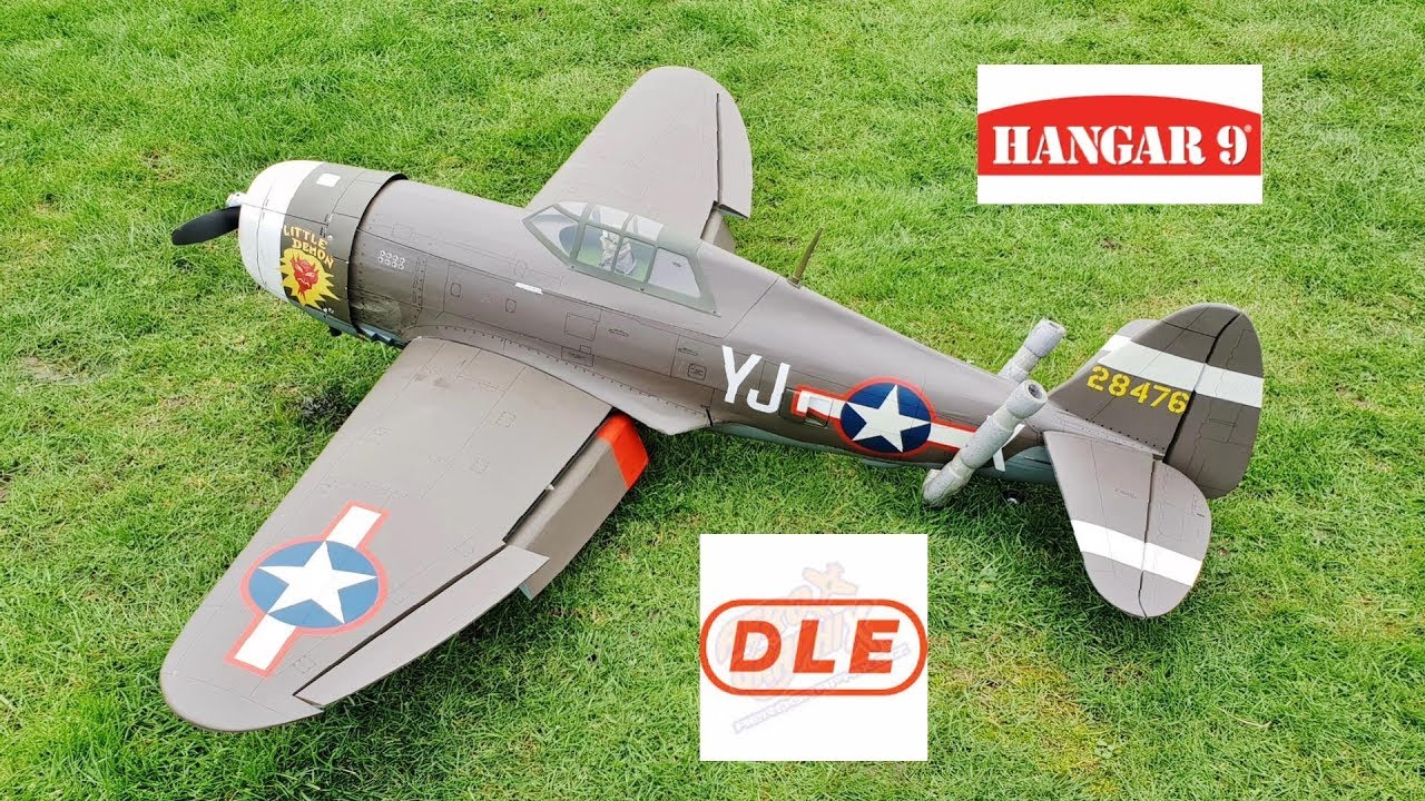 MAIDEN / TEST FLIGHT HANGAR 9 P-47 - DLE 20cc - RICKSTENATOR - CMAC - 2019