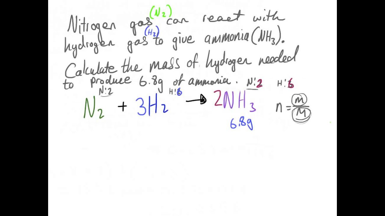 OCR AS Chemistry - Calculating Masses - ex.2
