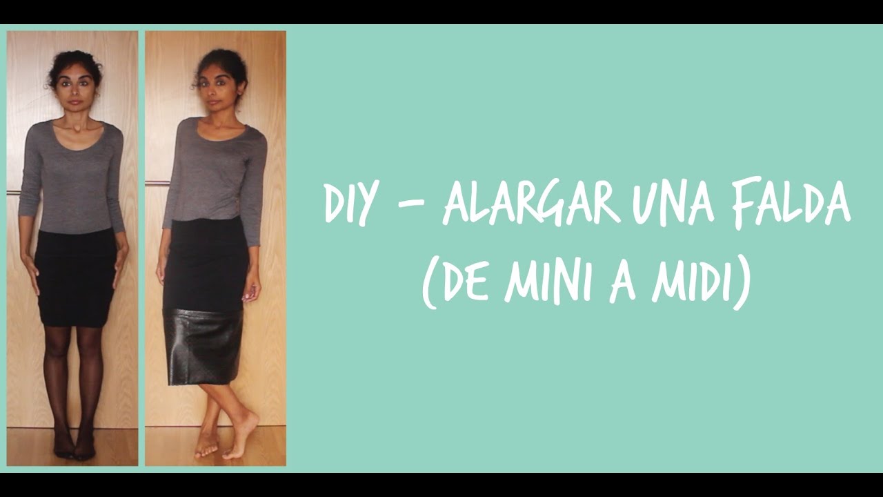 DIY - Alargar una falda (de mini a Midi)