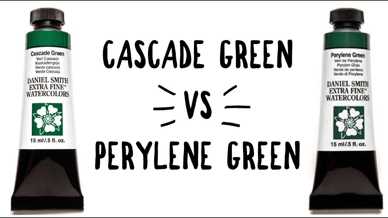 Daniel Smith Color Showdown, выпуск 6: Cascade Green против Perylene Green | Сравнение акварельны...