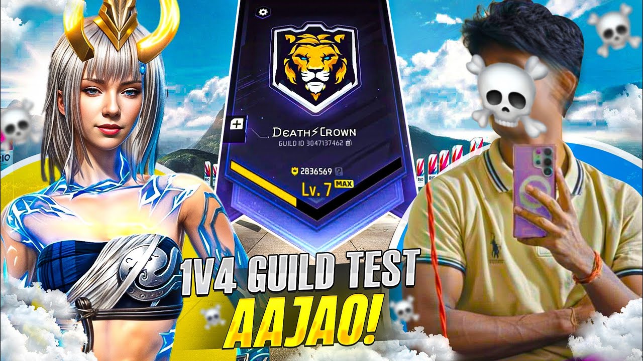 1v2 guild test  pass kar loge 🫵 #classyff #nonstopgaming #freefirelive #rai ⭐