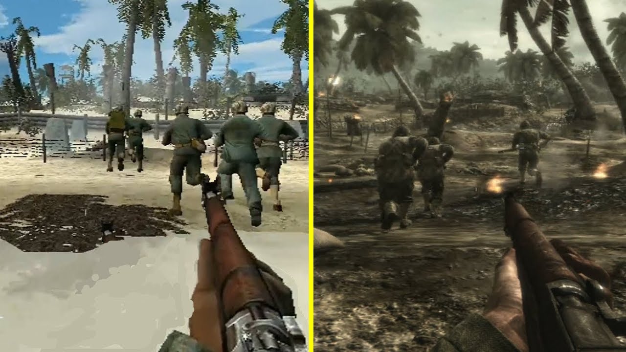 Call of Duty World at War PS2 vs PS3 Graphics Comparison