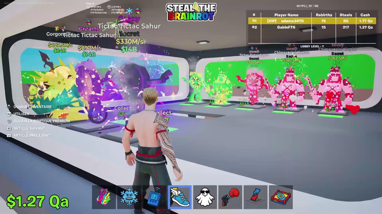 🔴Live Fortnite steel the brainrot venez traid  !