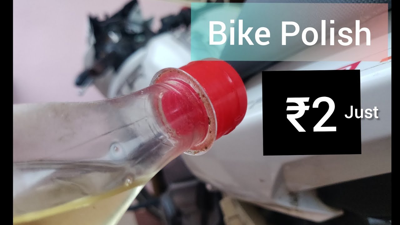 How to Bike polish in just ₹2 RUPEES | Using home product | 2 min | full video in description 😳