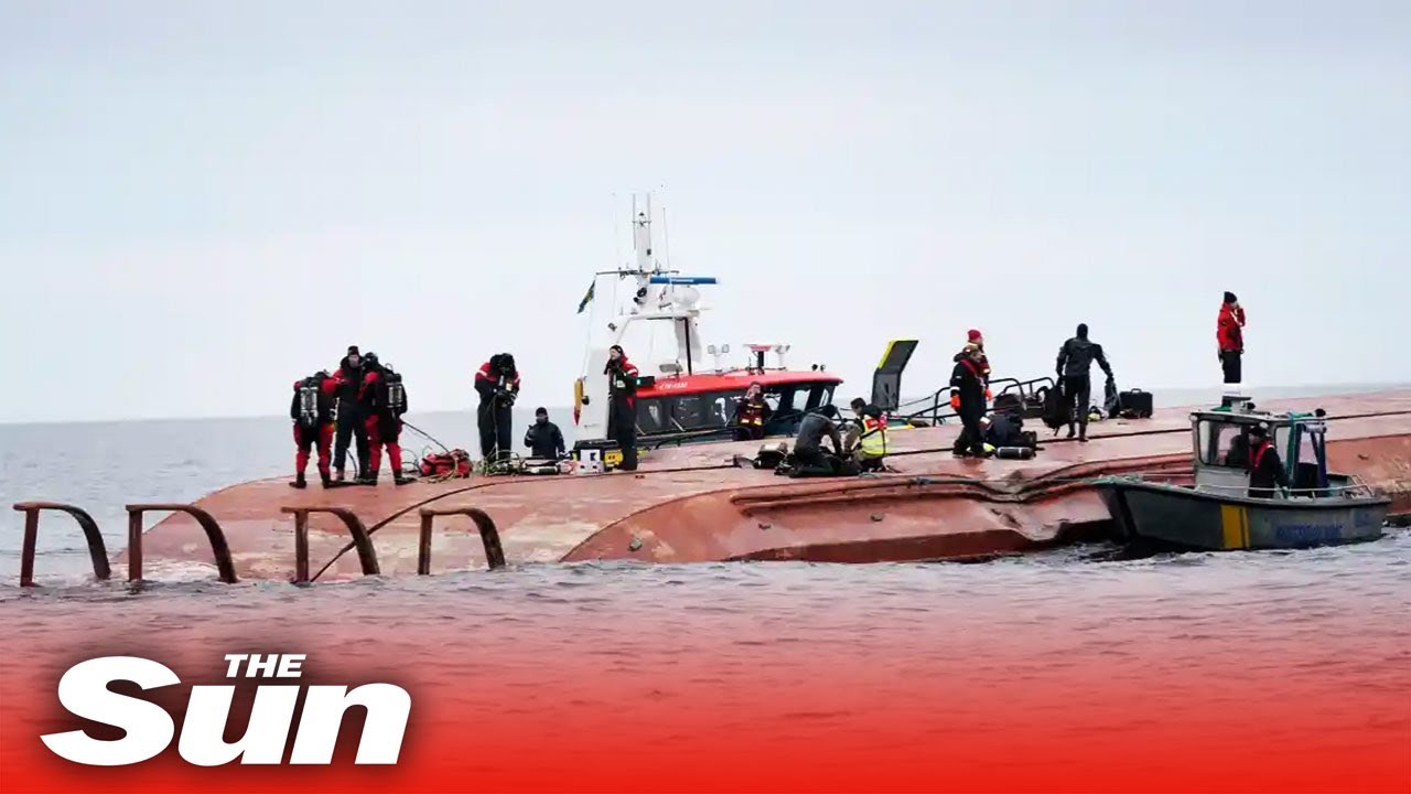 Two missing after British cargo ship crashes in Baltic Sea