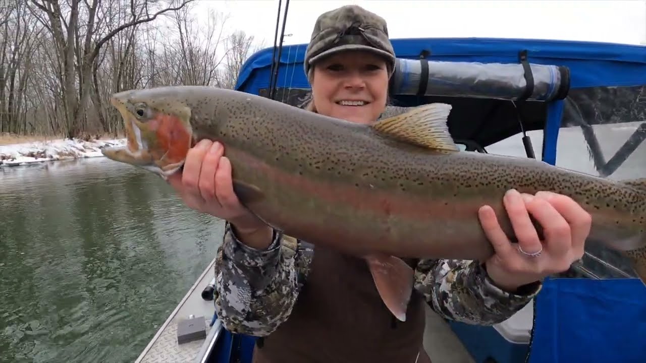 Steelhead Fishing, Pike Spearing, Pike Recipe; Michigan Out of Doors TV #2208