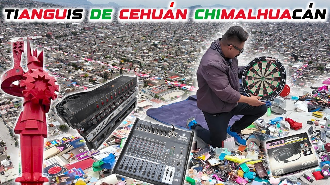 Tianguis de Cehuan Chimalhuacán (Intercomunicadores para el sonido)