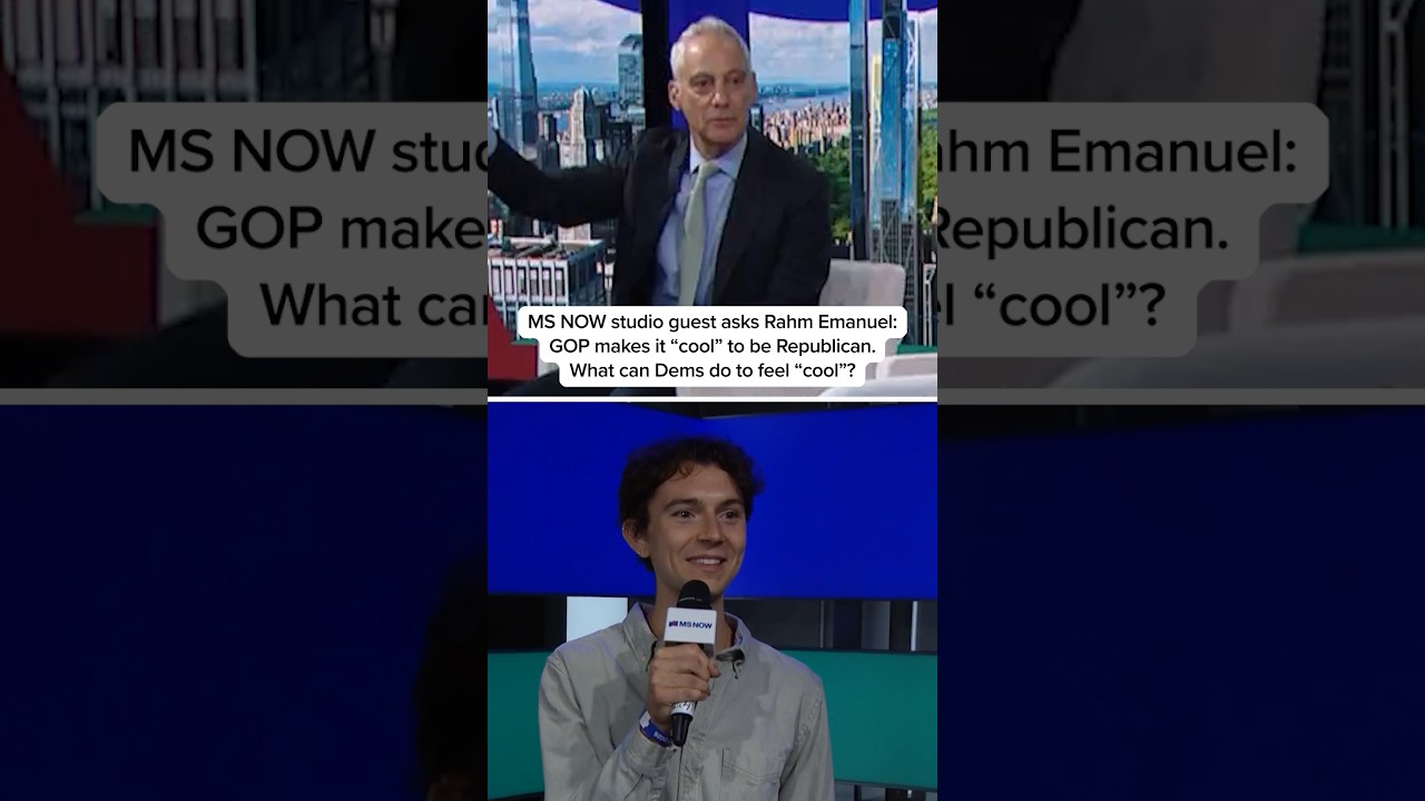 MS NOW studio guest asks Rahm Emanuel: What can Dems do to feel 'cool'?