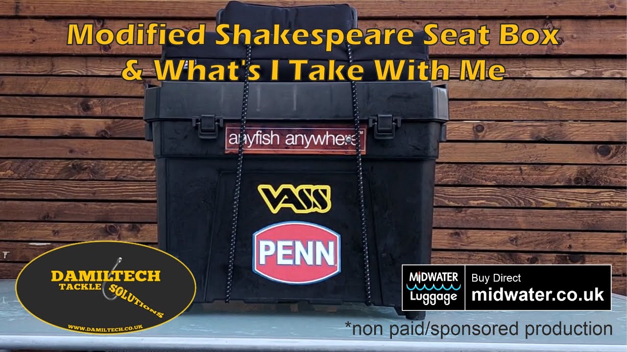 Modified Shakespeare Seat Box - What I Take Fishing In My Tackle Box