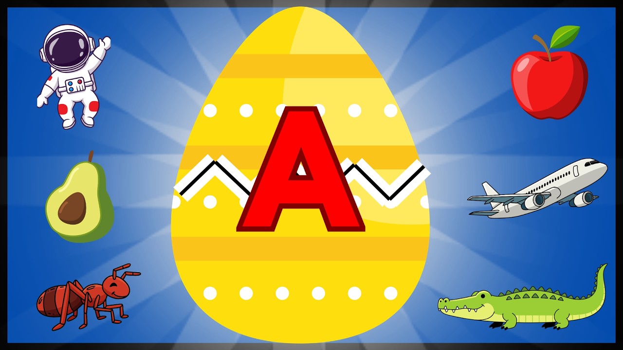 Alphabet “A” with Live Objects | Learn letter A words with Spelling | Fun Egg Suprise