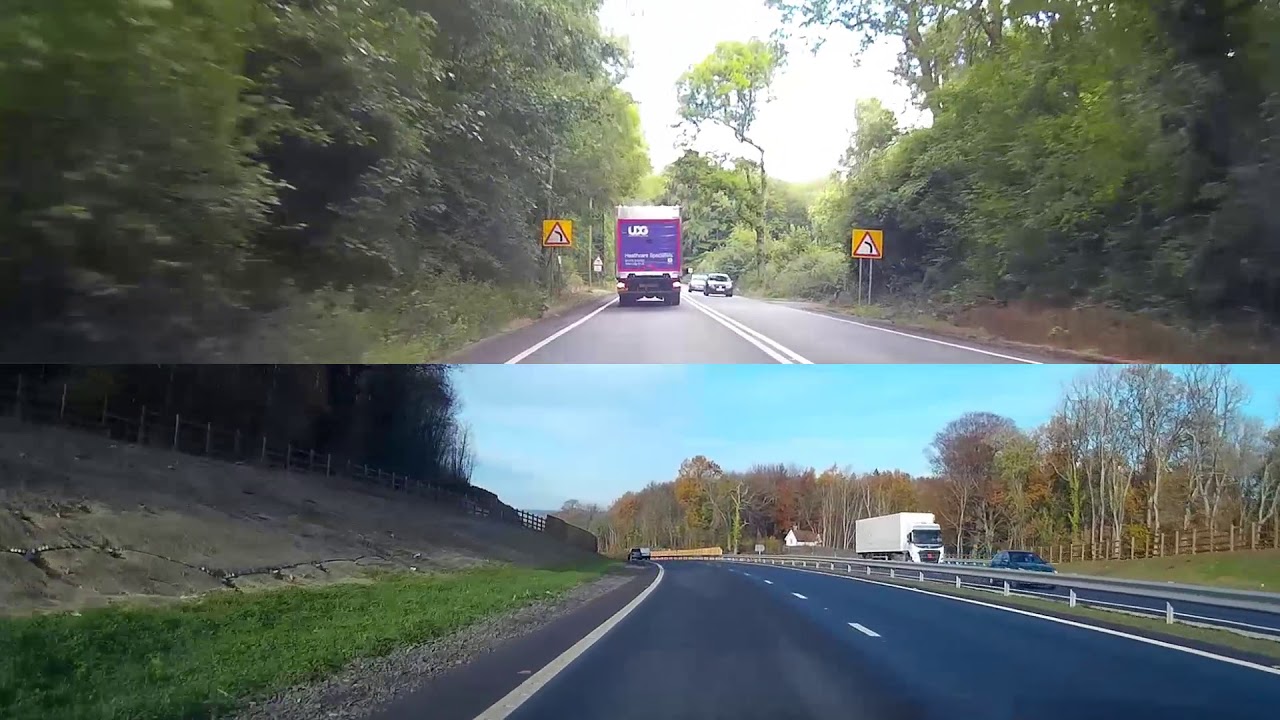 A21 Dualling. Before & After