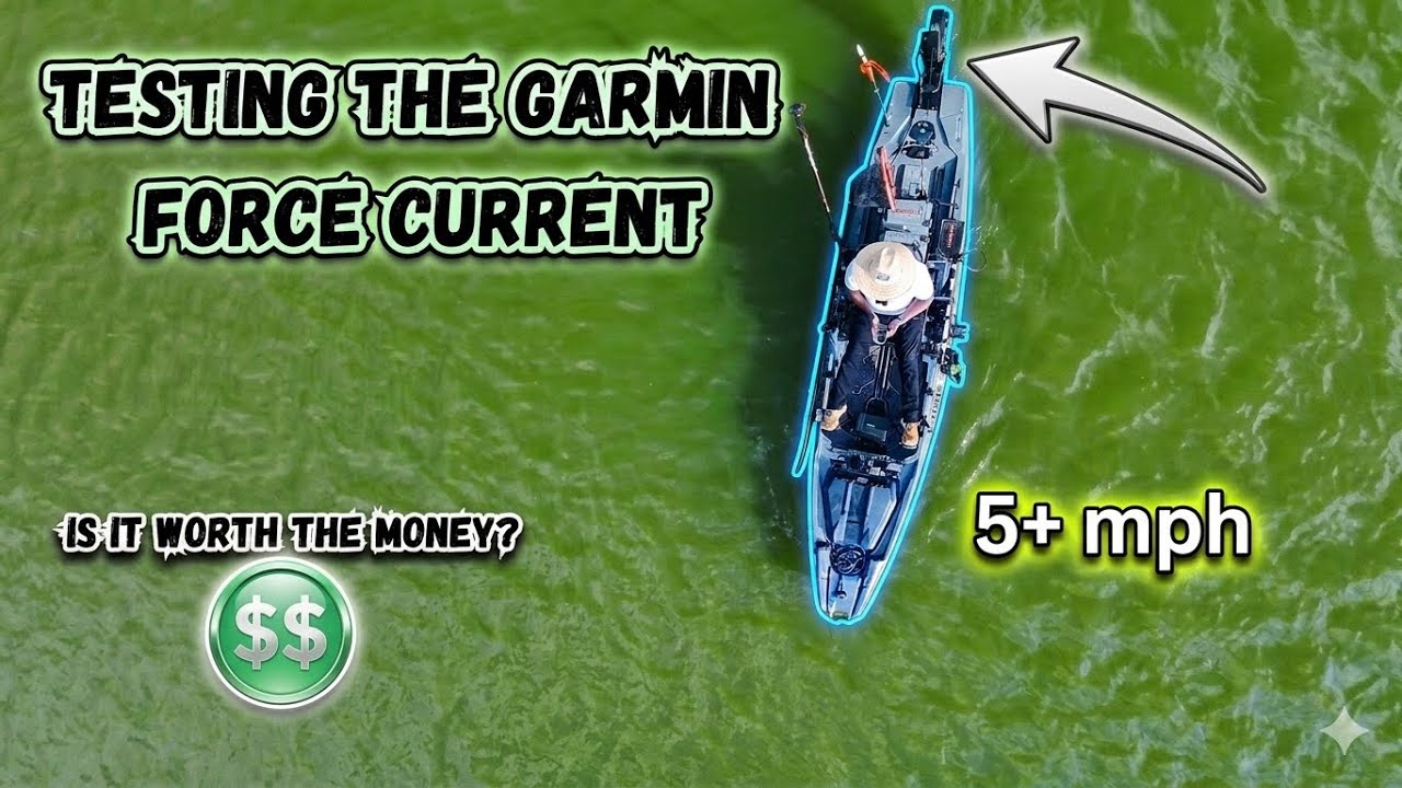 Тестирование Garmin Force Current на моем PWR129 #garmin #kayakfishing #djidrone