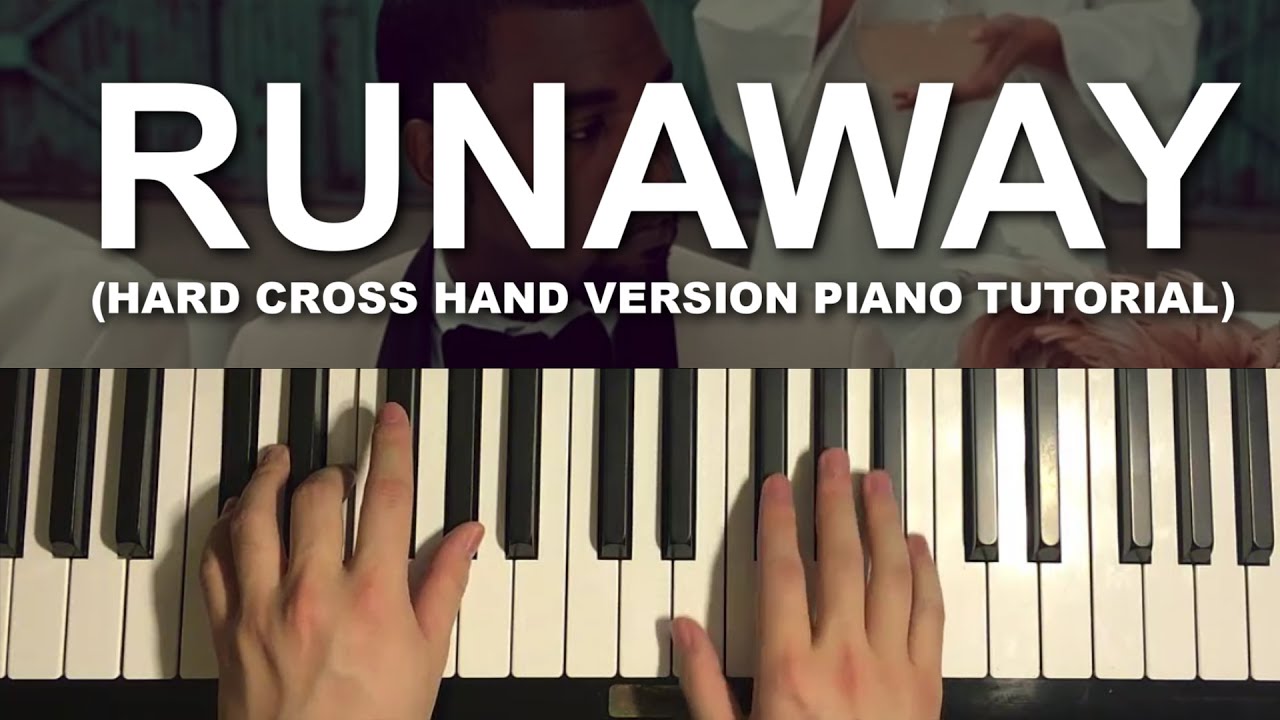 Kanye West - Runaway - Hard Cross Hand Version (Piano Tutorial Lesson)