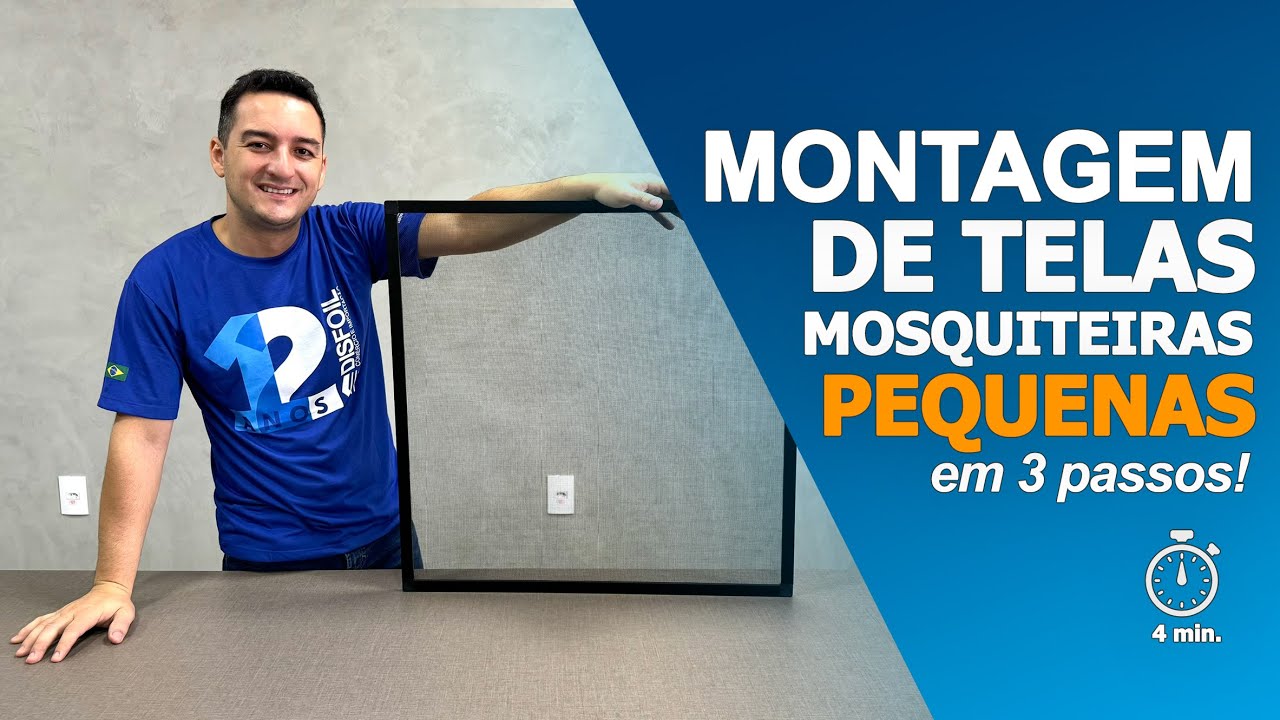 Aprenda a Montar Telas Mosquiteiras Pequenas - Disfoil