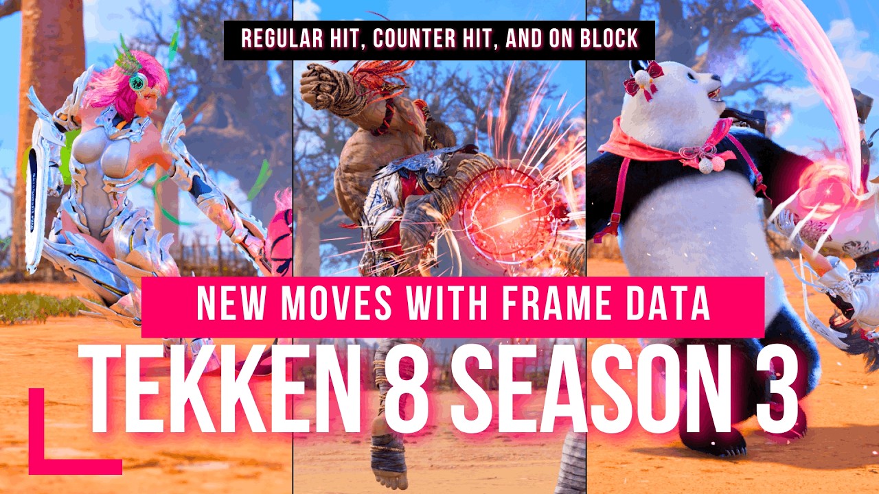 TEKKEN 8 Season 3 New Moves (FRAME DATA AND COMMANDS)