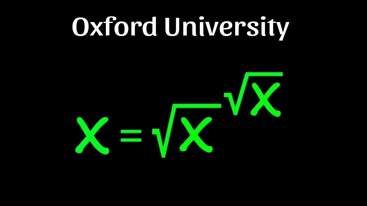 Can you Solve Oxford University Admission Interview Question ?