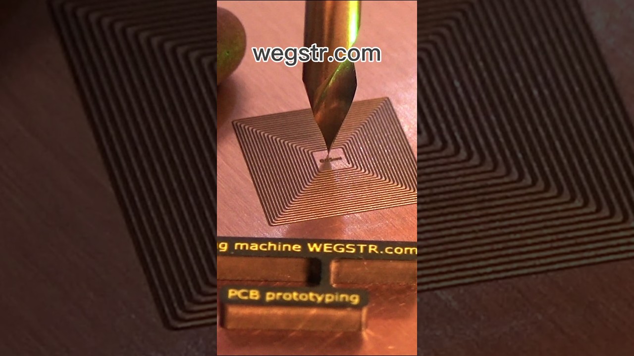 EXTREME pcb milling - wegstr machine #pcb #pcb millig #satysfying video #prototyping #cb making
