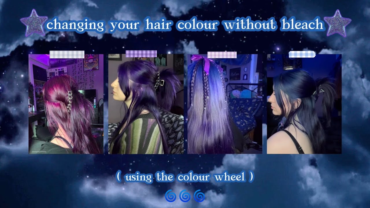 how to change your hair colour without bleach / how to dye your hair using the colour wheel 💙