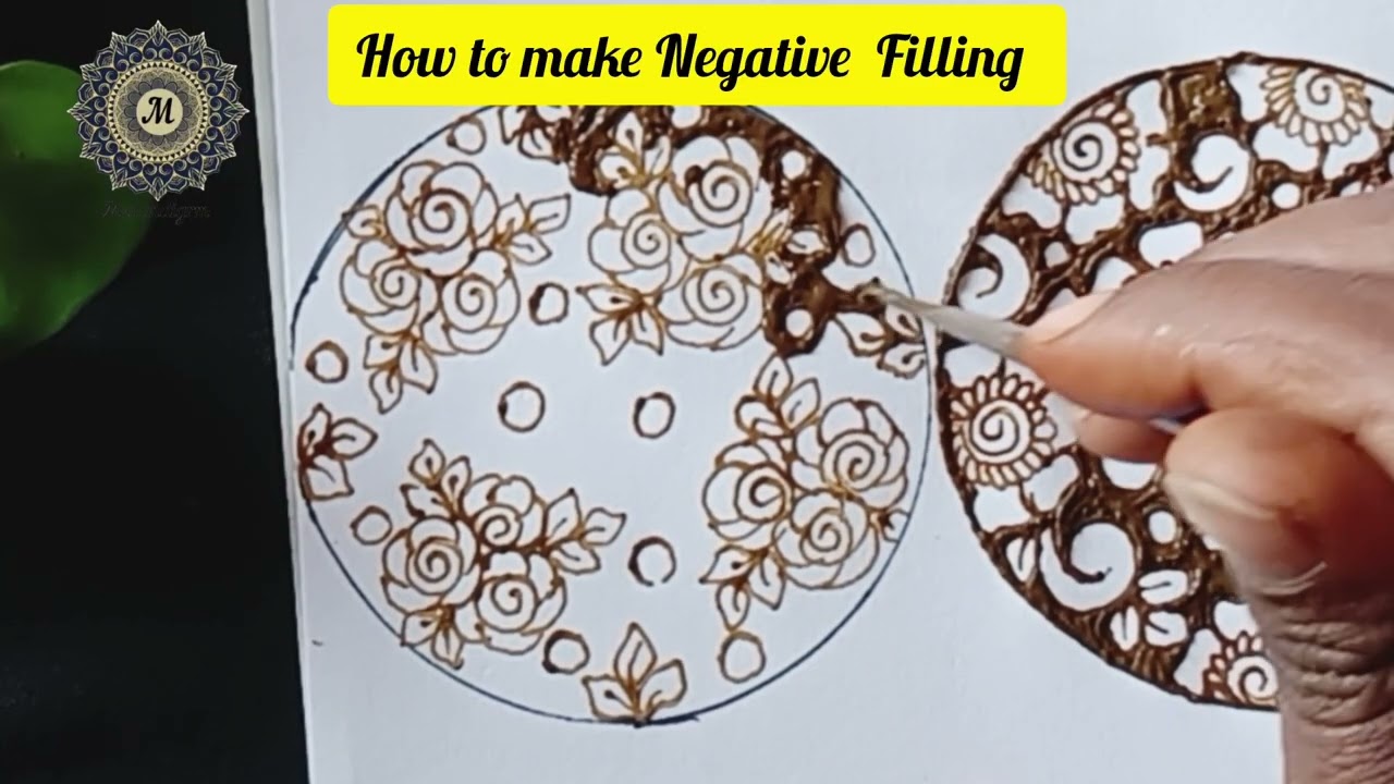 क्या आप को भी Negative Filling Mehendi Design सीखना है?? How to Learn Negative Filling Mehendi Desig